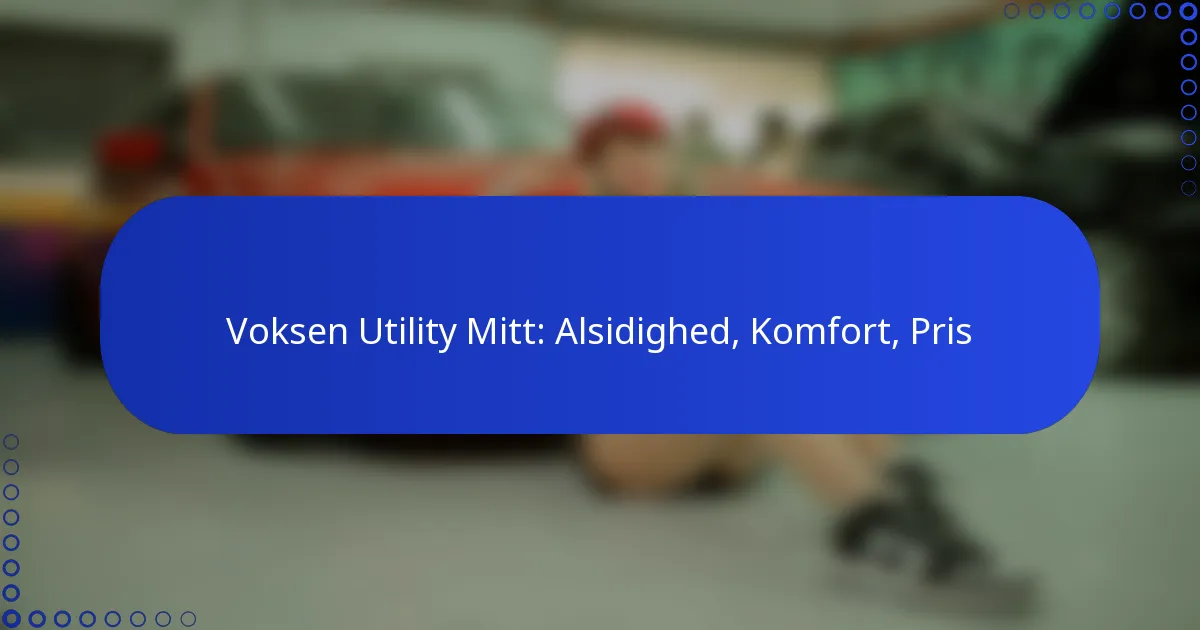 Voksen Utility Mitt: Alsidighed, Komfort, Pris